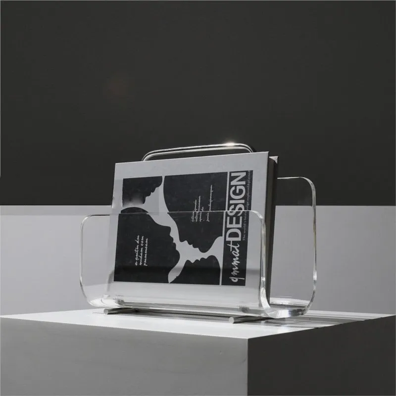 Ghost Silhouette Acrylic Magazine Rack & Portable Bookcase