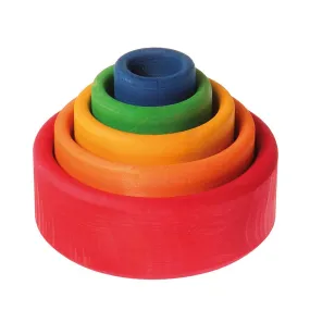 Grimm's Stacking Bowls - Red