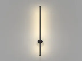 Halo 60cm Stylish Black LED Wall Light