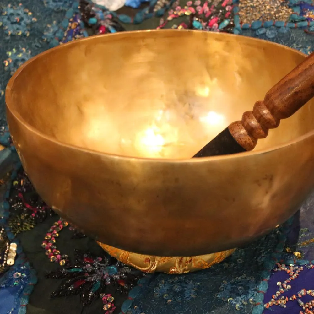 Hand hammered singing bowl