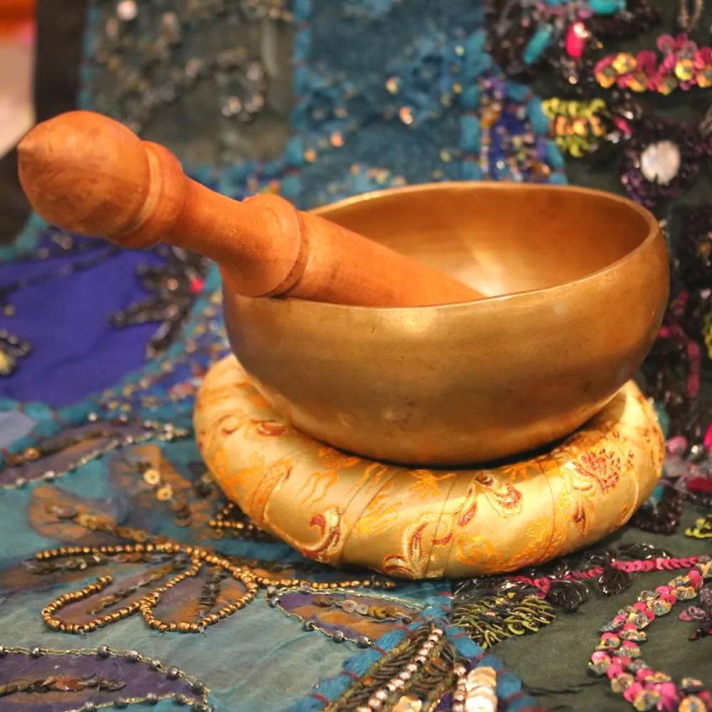 Hand hammered singing bowl