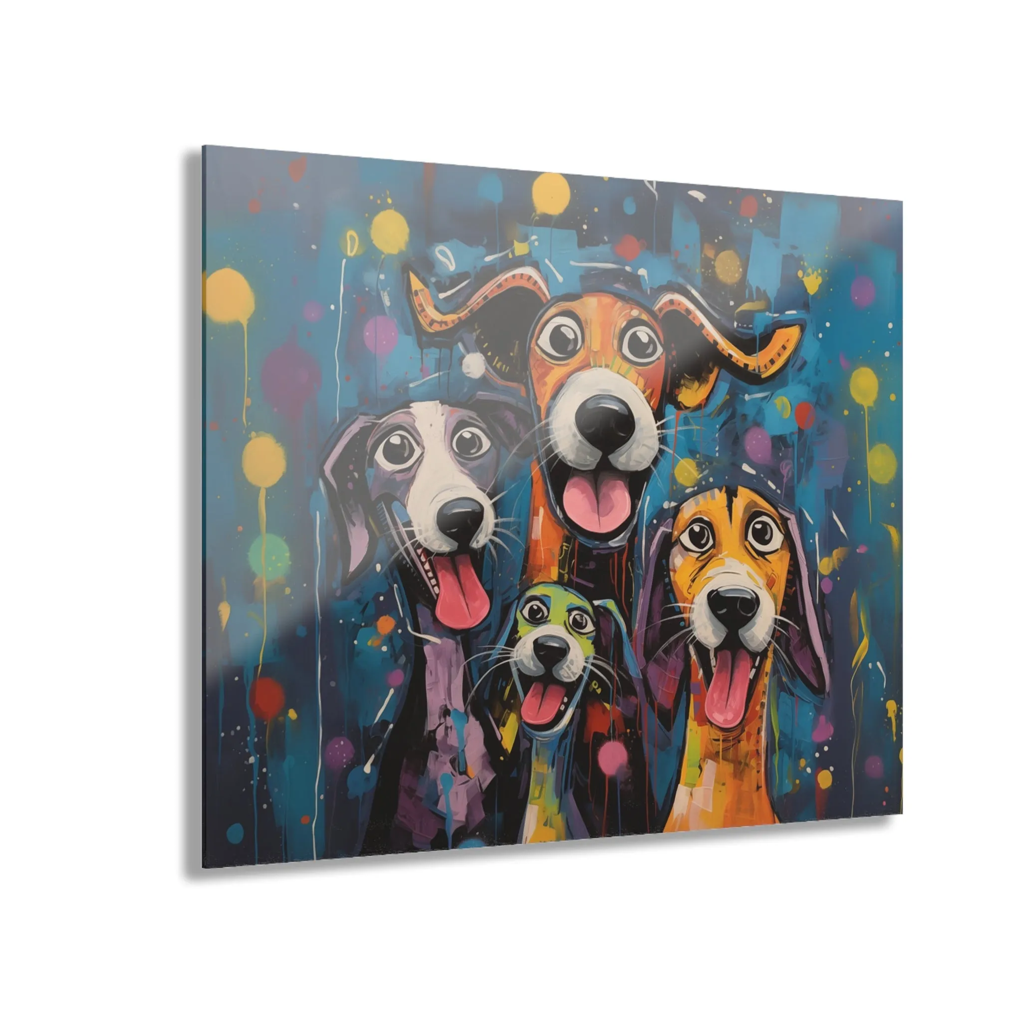 Happy Dogs Acrylic Prints (French Cleat Hanging)