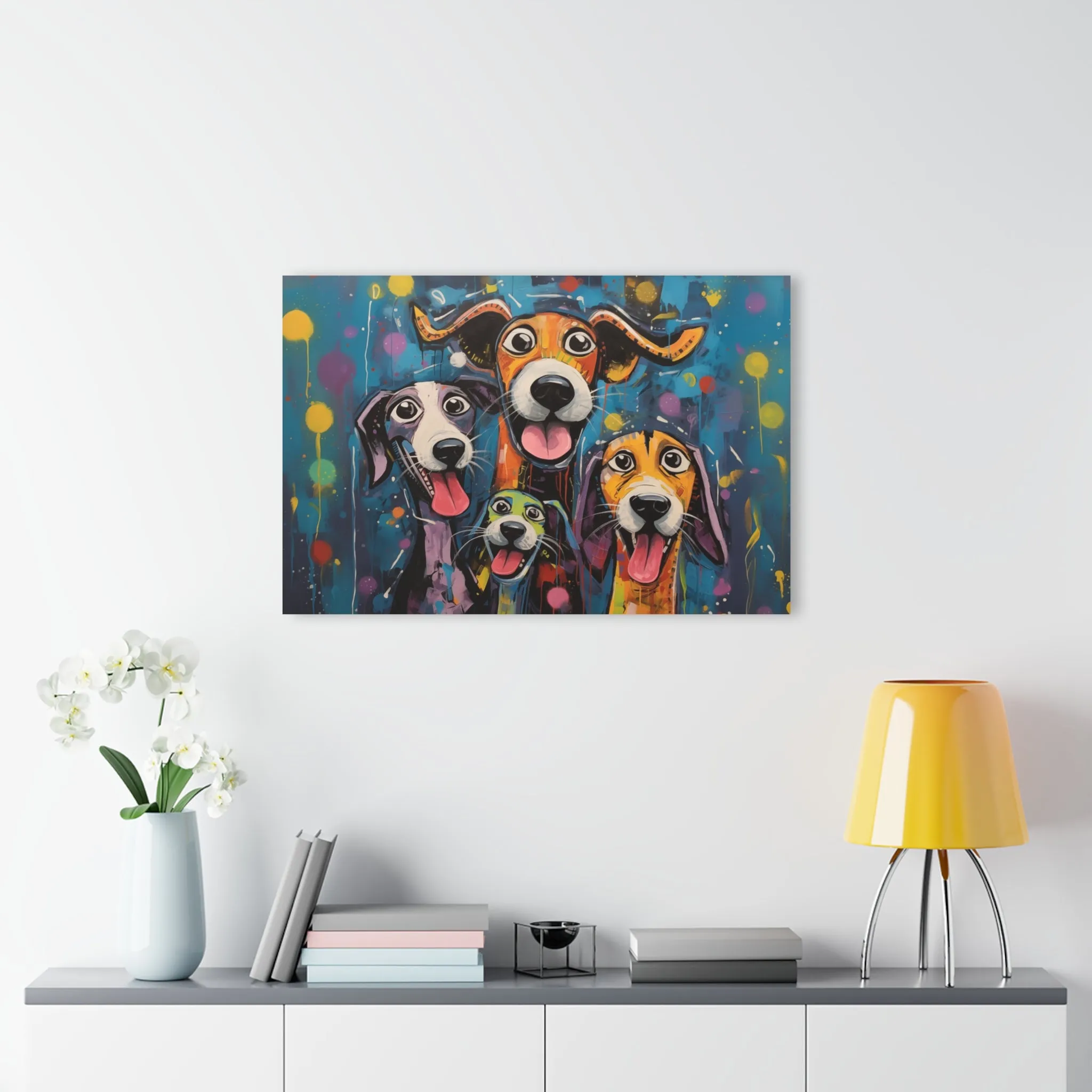 Happy Dogs Acrylic Prints (French Cleat Hanging)