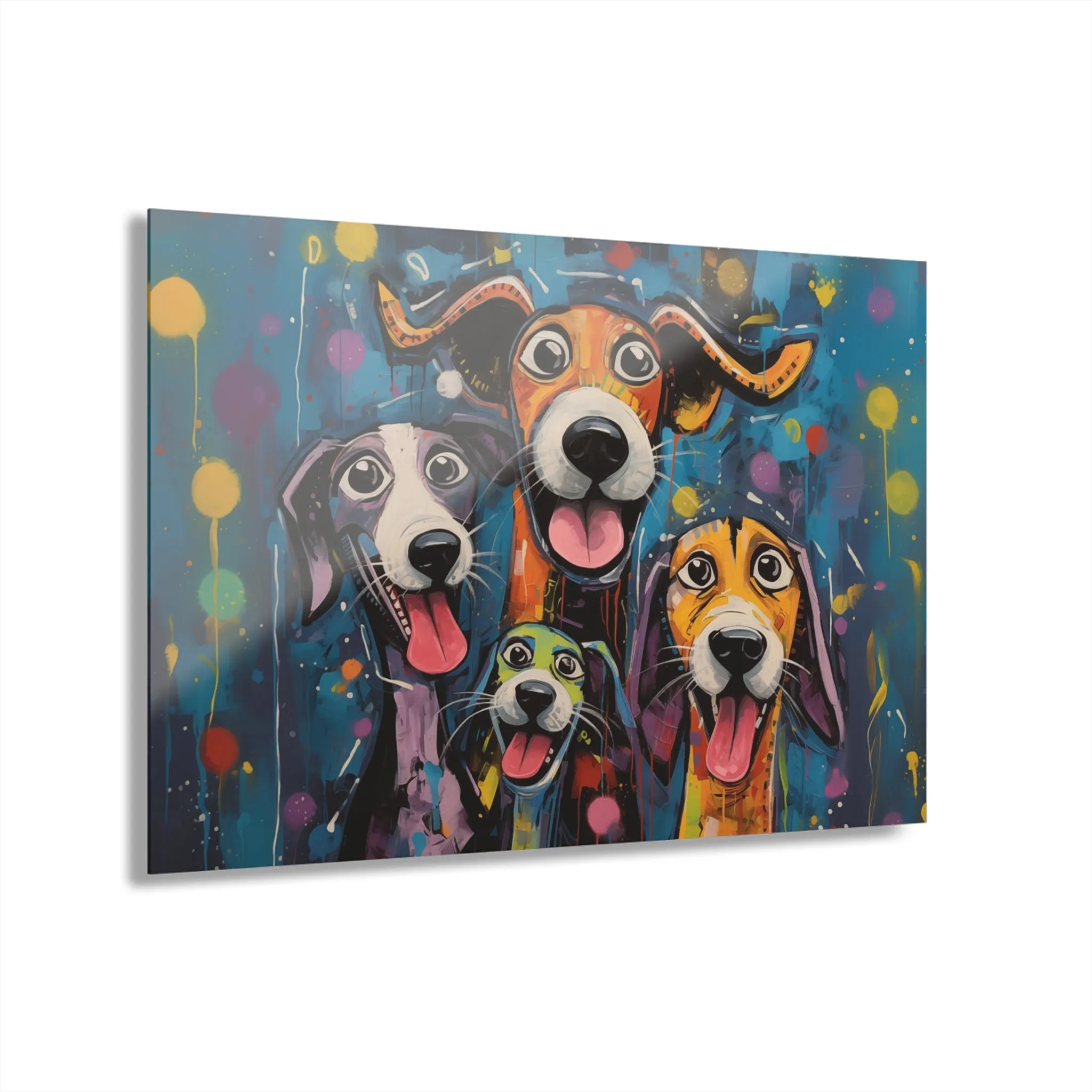 Happy Dogs Acrylic Prints (French Cleat Hanging)