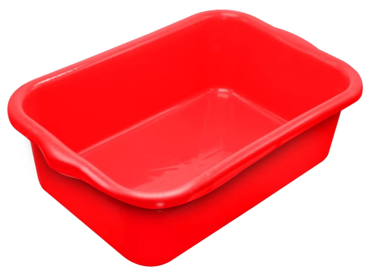 Heart Home Multiuses Rectangular Plastic Extra Large Tray, Organizer Pack of 2 (Red)