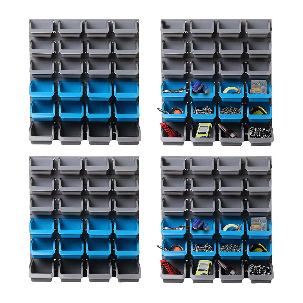 Heavy Duty 96 Bin Rack Wall Mounted Storage Giantz