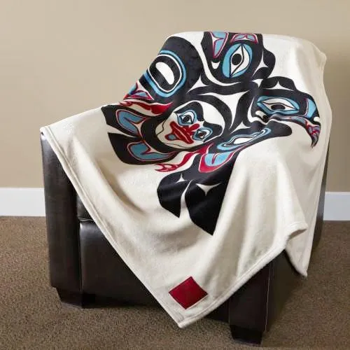 Israel Shotridge© "Lovebirds" Velura™ Throw Blanket