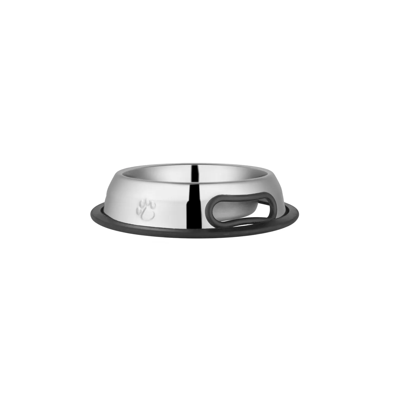 Jeffers Embossed No-Tip Anti-Skid Stainless Steel Pet Bowls