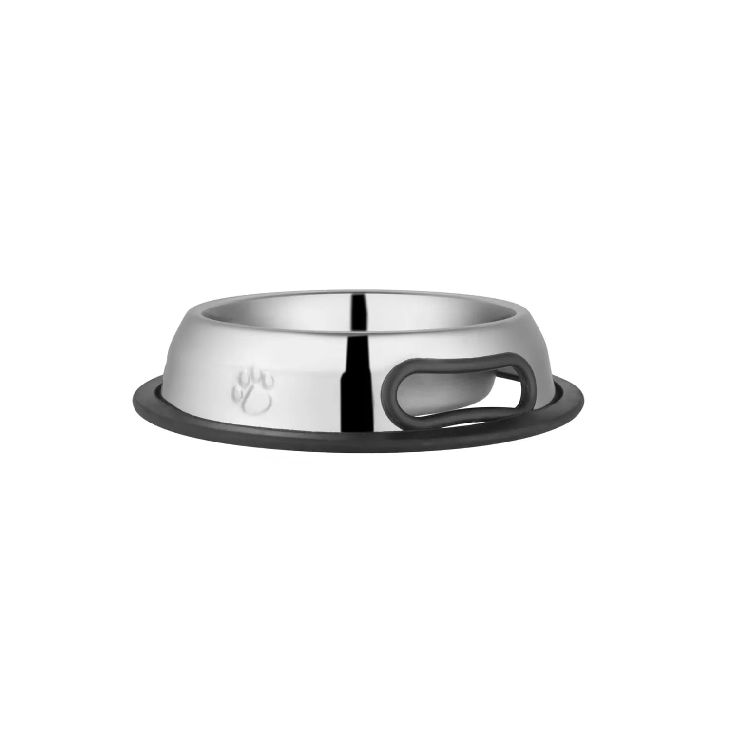 Jeffers Embossed No-Tip Anti-Skid Stainless Steel Pet Bowls