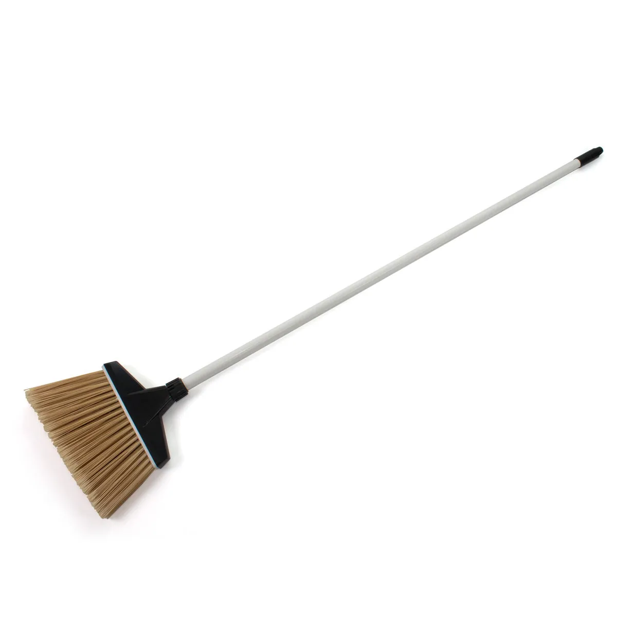 MaxiSweep™ 13" White Flagged Angle Broom w/ Fiberglass Handle - Case of 4