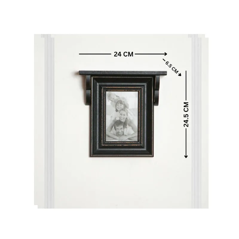 Meso Photo Frame With Wall Shelf - Brown