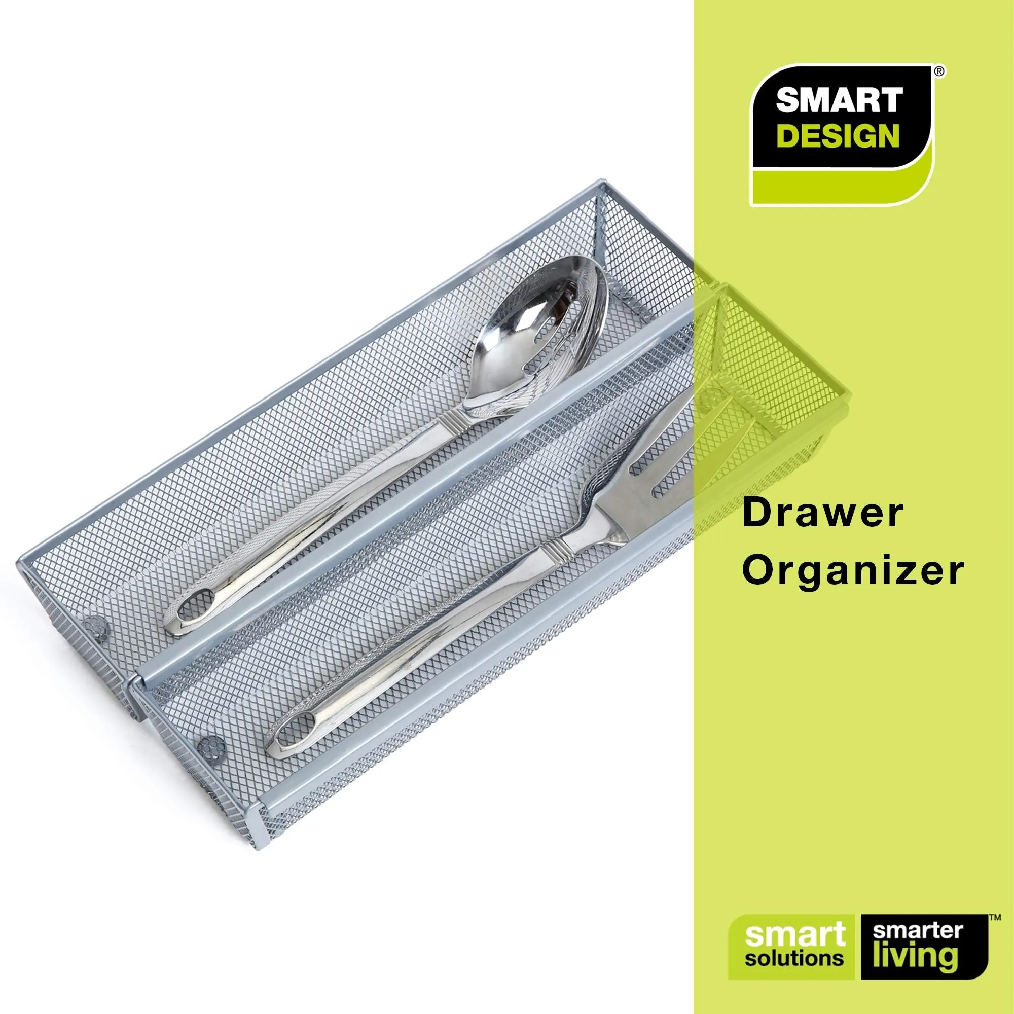 Metal Mesh Drawer Organizer - 12 x 3 Inch