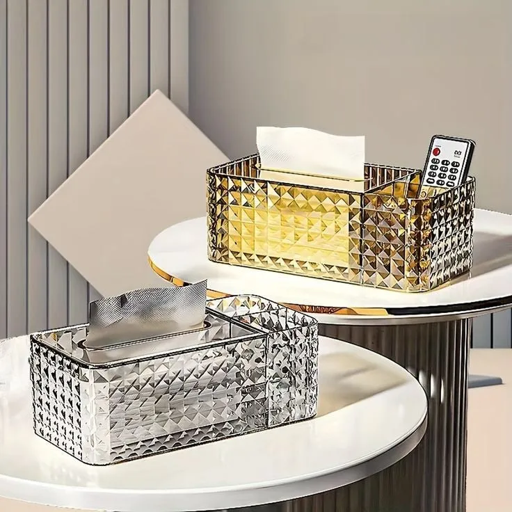 MODERN ACRYLIC DESKTOP TISSUE BOX