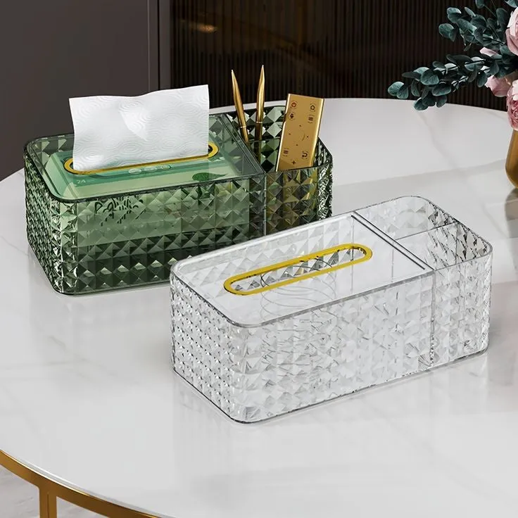 MODERN ACRYLIC DESKTOP TISSUE BOX