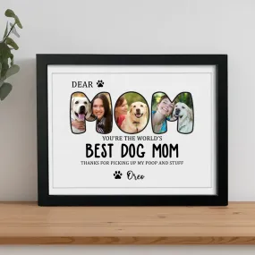 Mother - Custom Photo Dear Mom You Are The World - Personalized Picture Frames