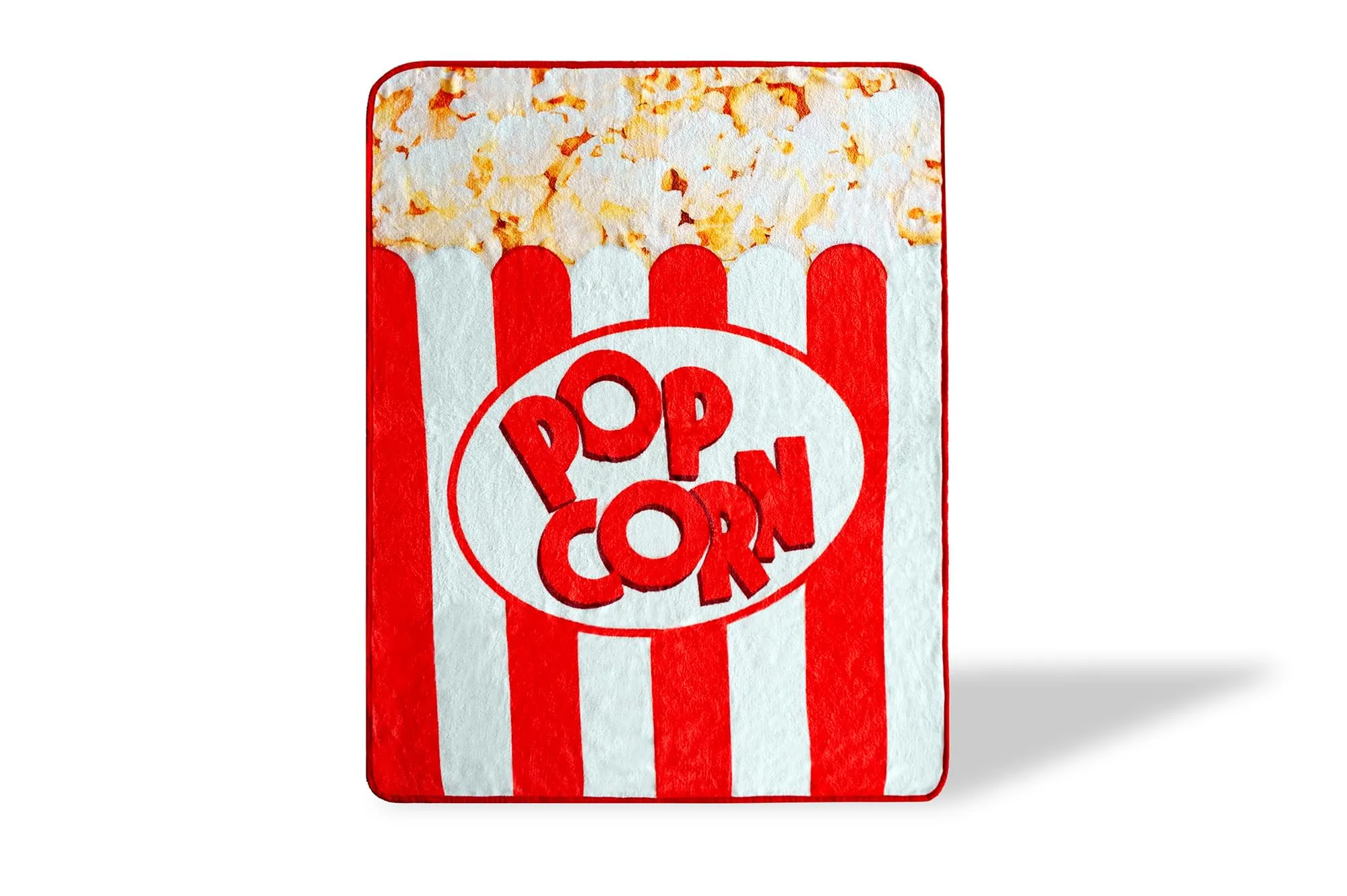 Movie Popcorn Fleece Throw Blanket | Popcorn Box Blanket | 60 x 45 Inches