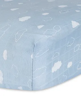 Muslin - Crib Sheet - Clouds