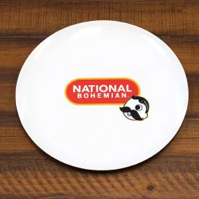 Natty Boh Pill Logo (White) / Plate