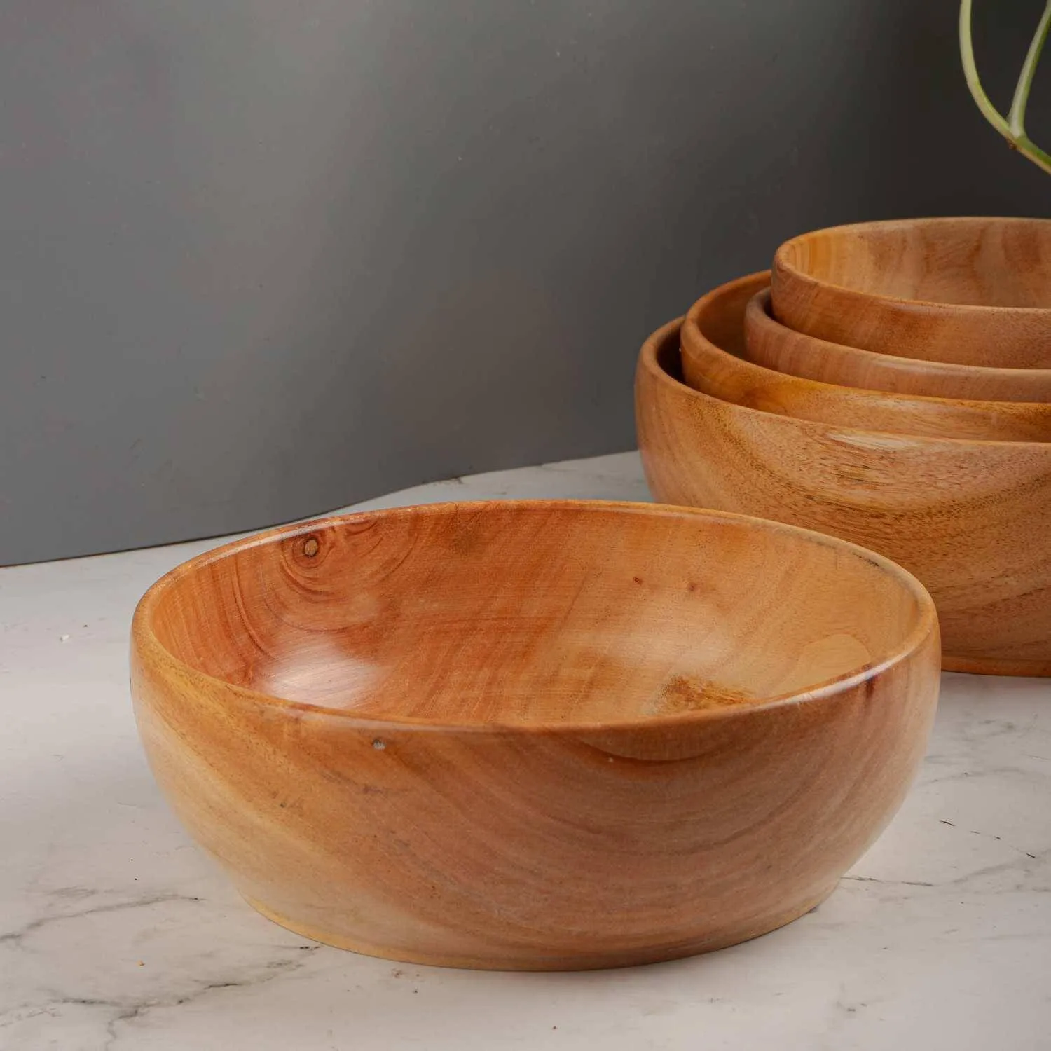 Neem Wood Serving Bowl