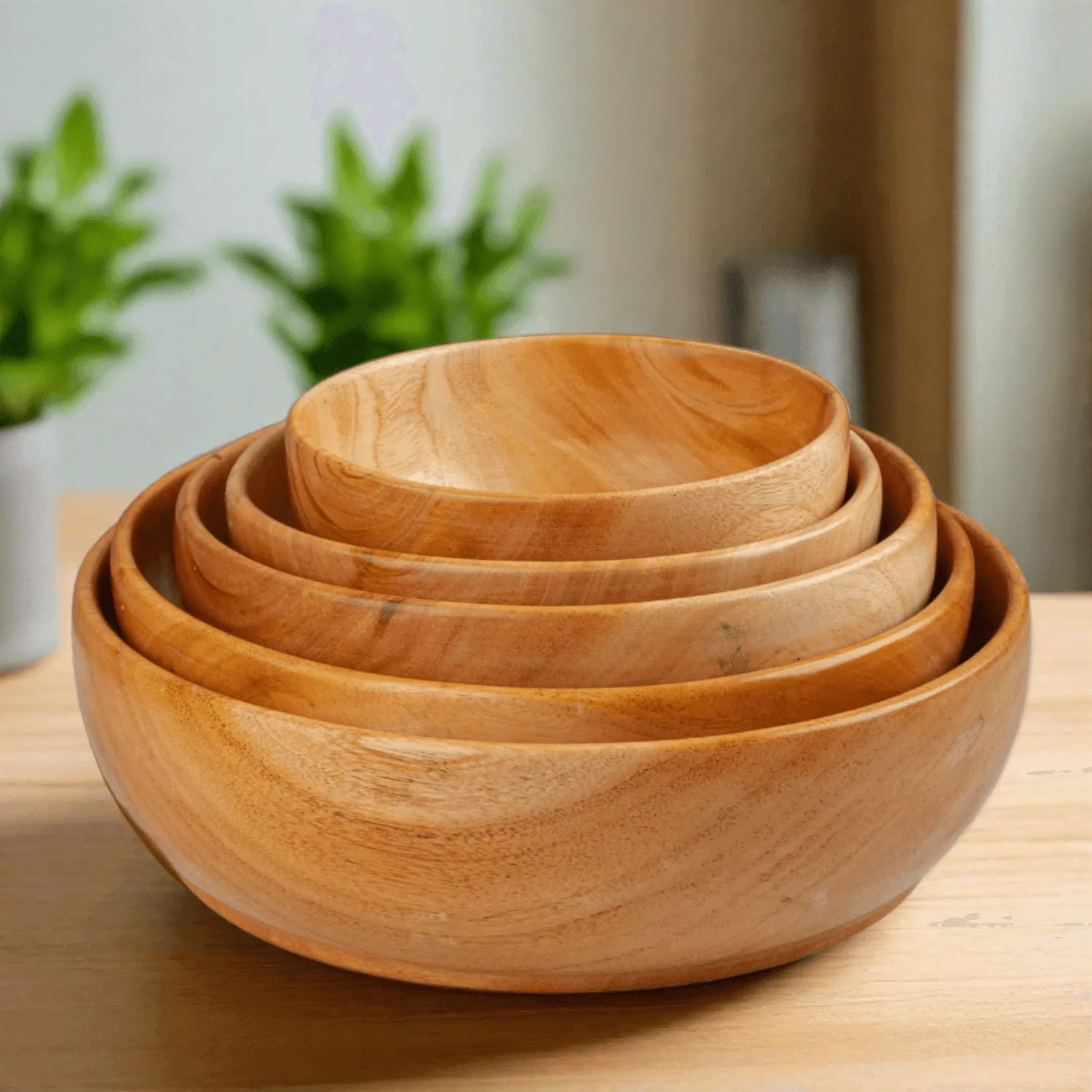 Neem Wood Serving Bowl