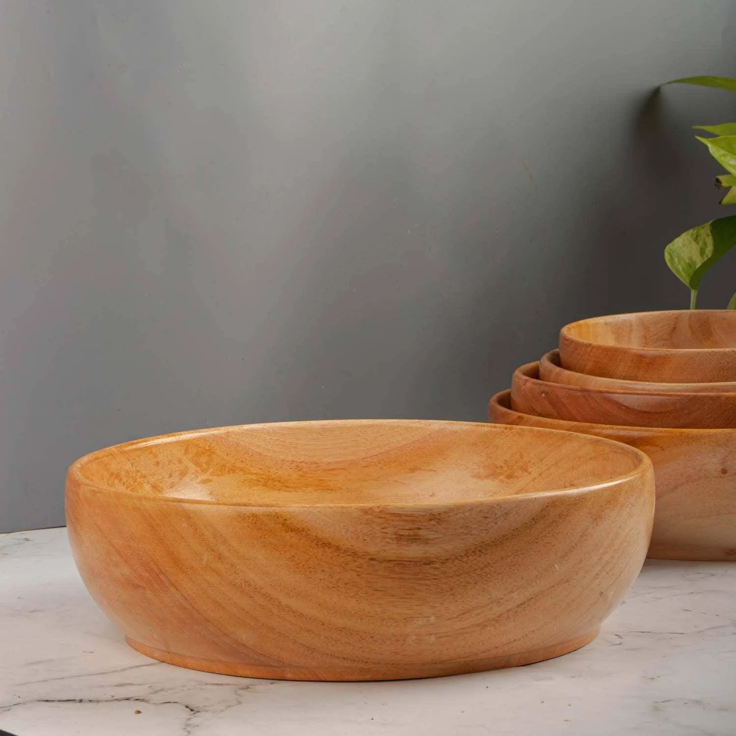 Neem Wood Serving Bowl