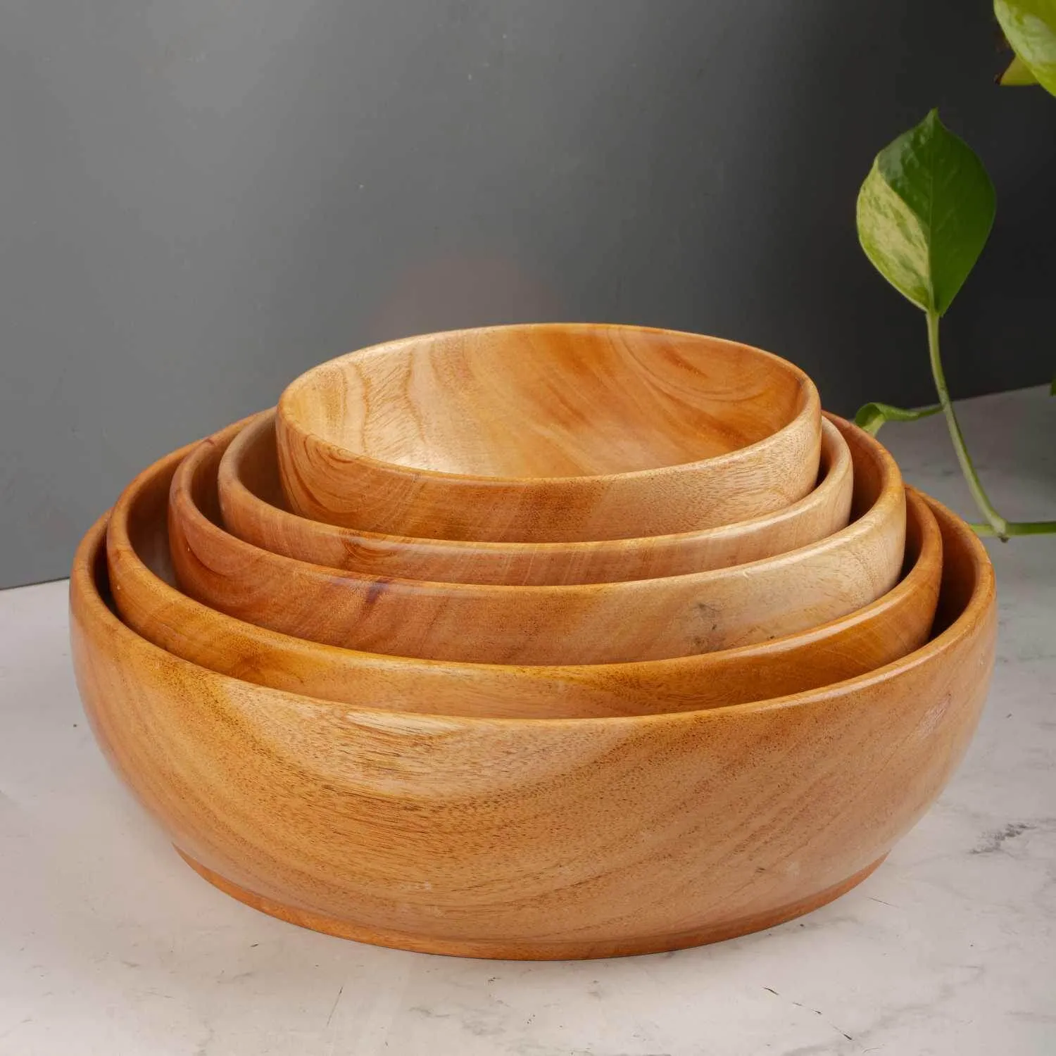 Neem Wood Serving Bowl