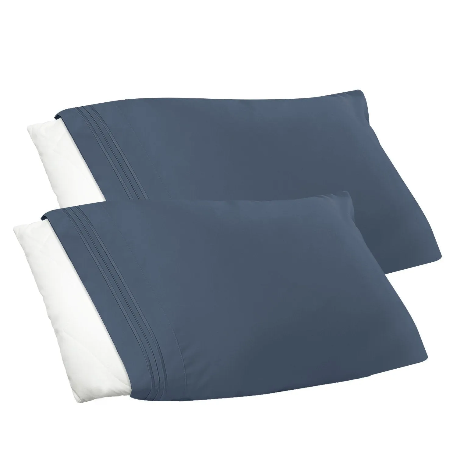 Nestl Bedding Soft Pillow Case Set of 2 - Double Brushed Microfiber Hypoallergenic Pillow Covers - 1800 Series Premium Bed Pillow Cases