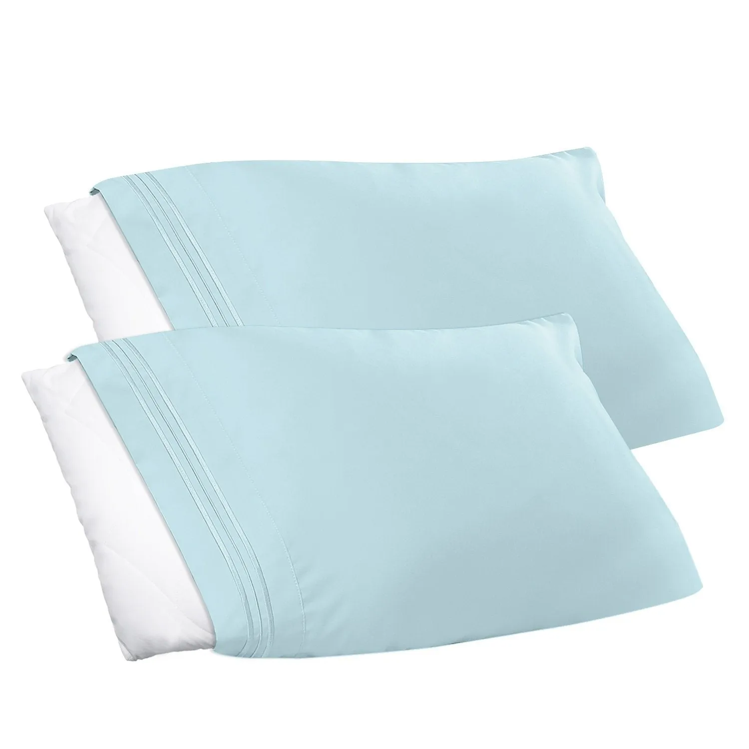 Nestl Bedding Soft Pillow Case Set of 2 - Double Brushed Microfiber Hypoallergenic Pillow Covers - 1800 Series Premium Bed Pillow Cases