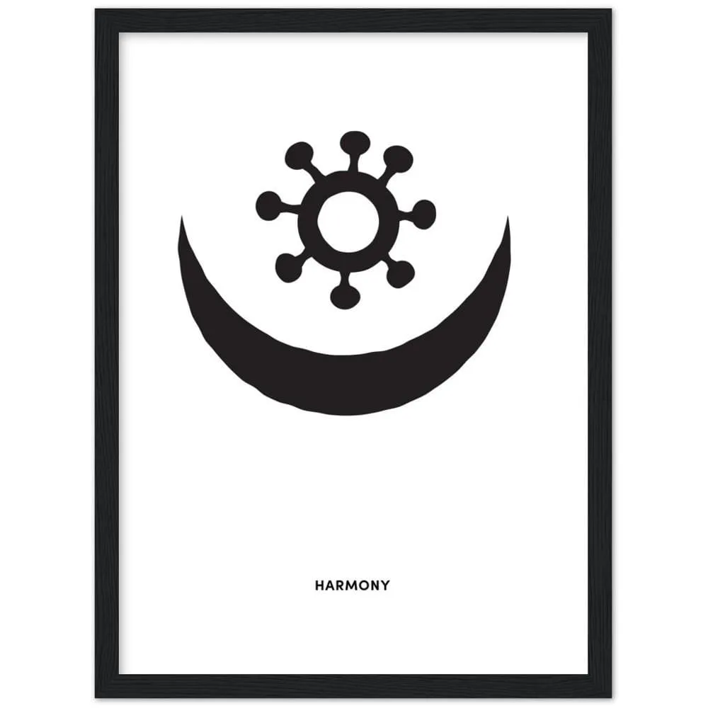 OSRAM NE NSOROMMA Adinkra Symbol Framed Art Print