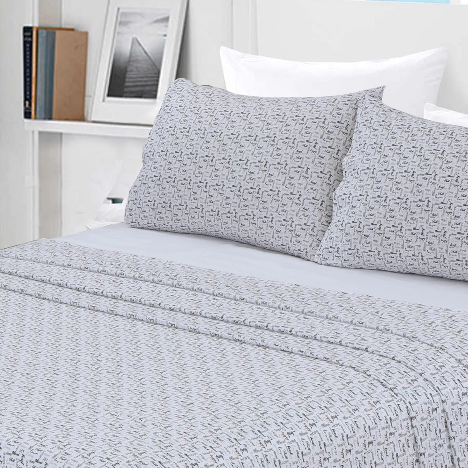 Pack of 2 - Single Leighton Bedding Set White