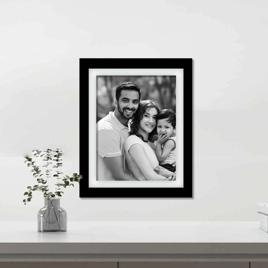 Personalised Photo Frames - White Wall Frames 8x10 Inch for Home (Set of 4)