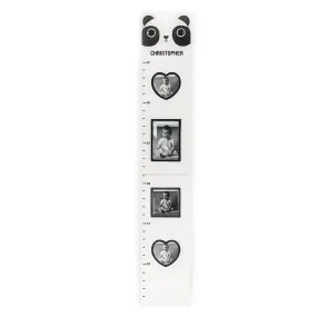 PERSONALIZED PANDA BEAR CHILDREN'S GROWTH CHART & FRAME