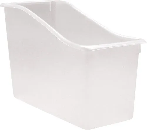 Plastic Book Bin, Clear