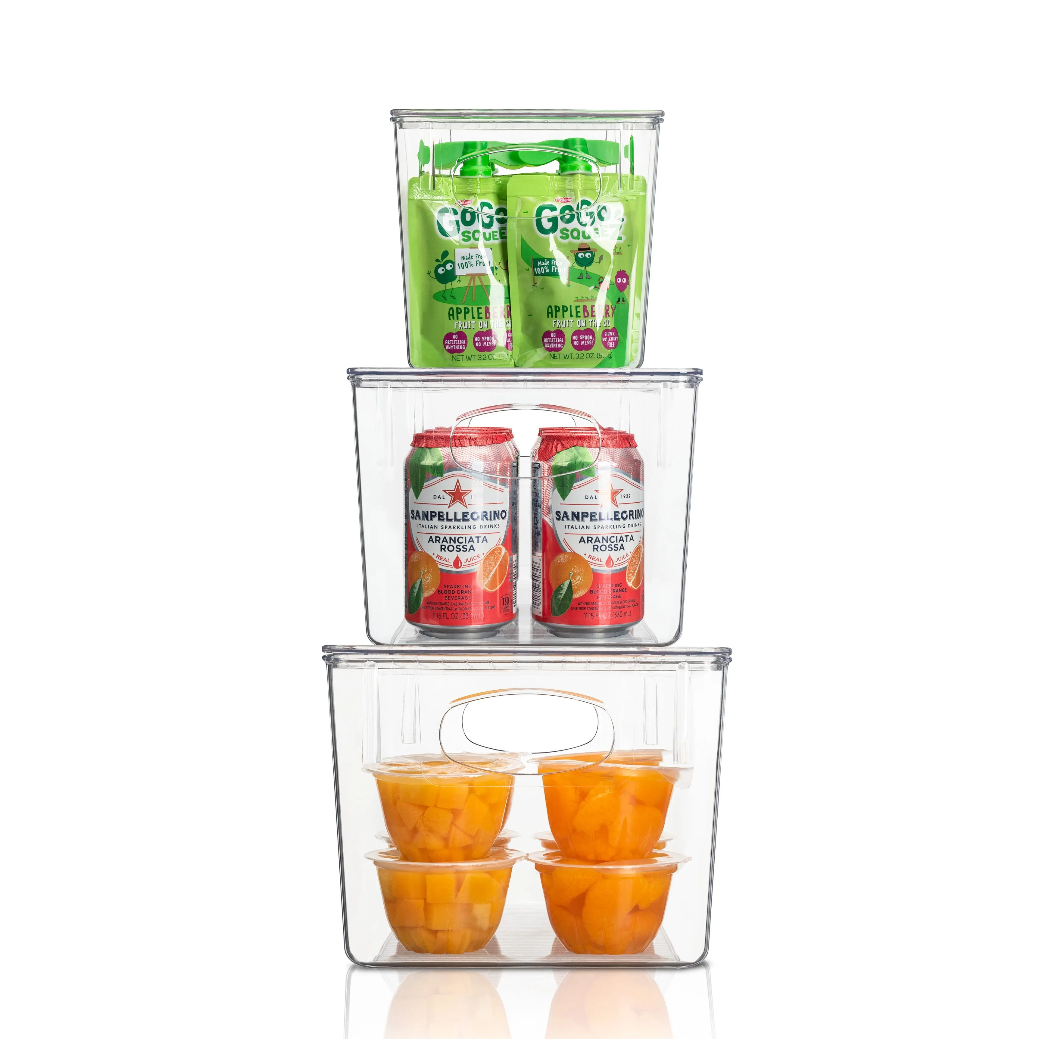 Plastic Container Bin with Lids (Variety Set)