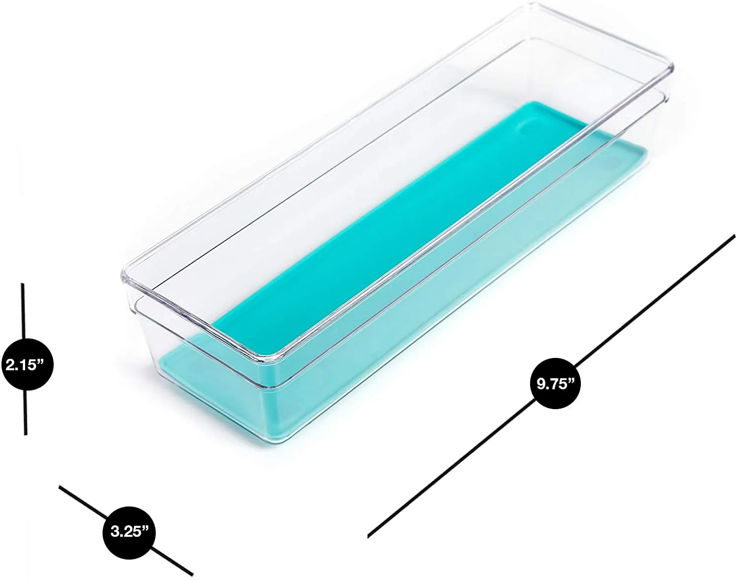 Plastic Drawer Organizer - 9 X 3 Inch