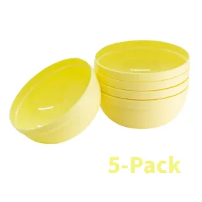 Plastic Mini Bowl 270ml Capacity (5-Pack) Light Yellow