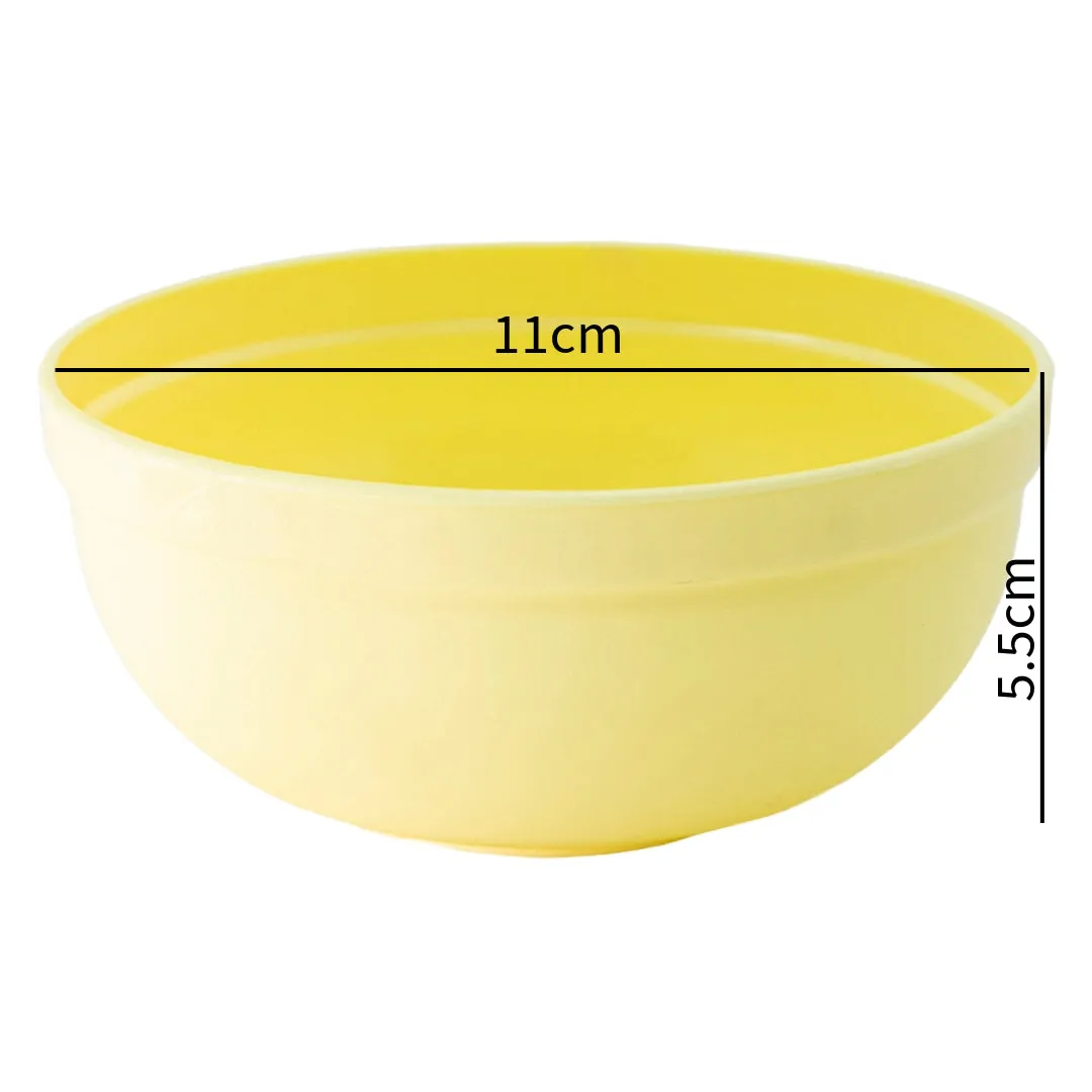 Plastic Mini Bowl 270ml Capacity (5-Pack) Light Yellow