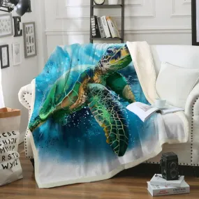 Queen of the Ocean Soft Sherpa Blanket