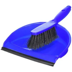 Rozenbal Plastic Dustpan & Brush Set   Holder