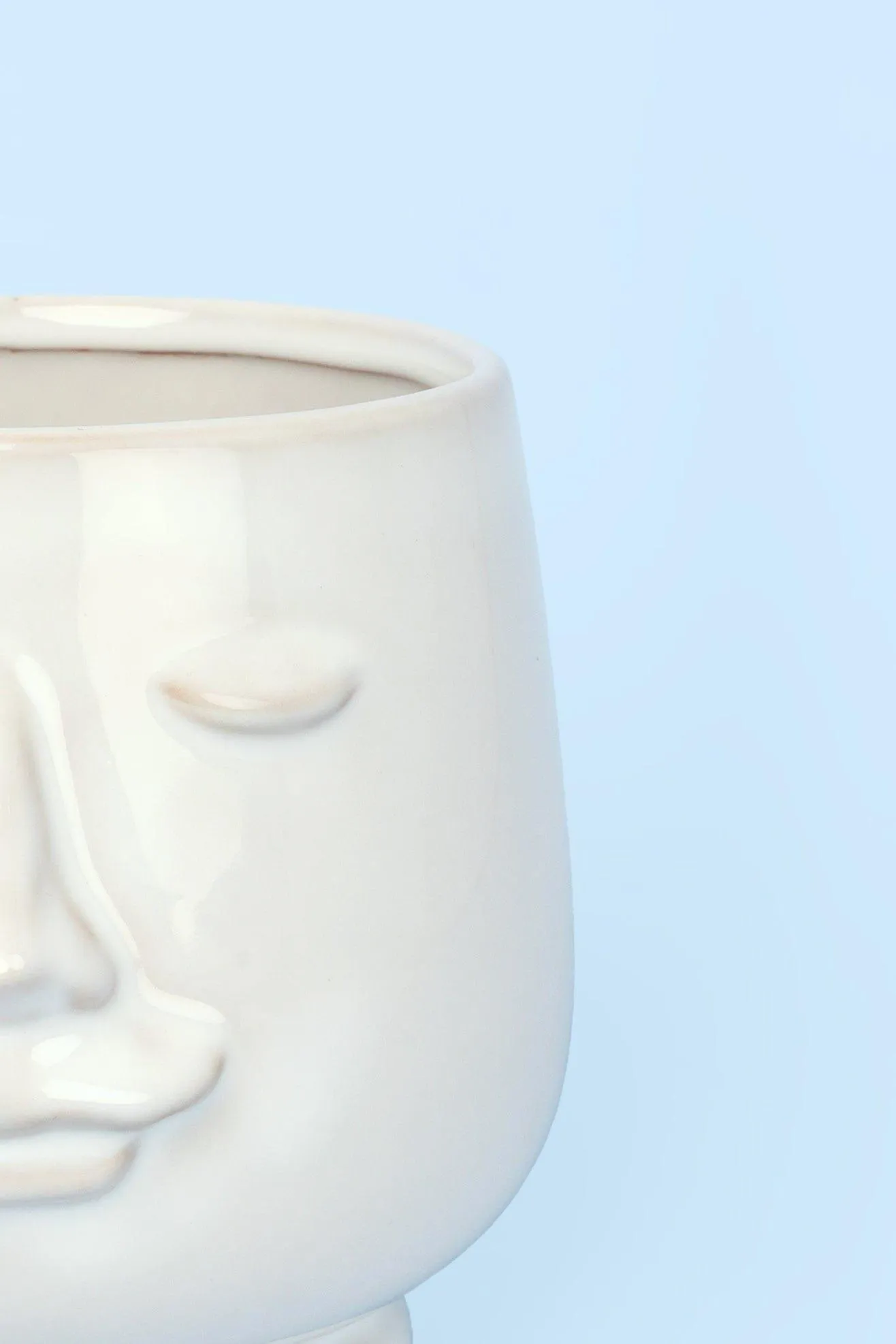 Serene Ceramic Face Planter