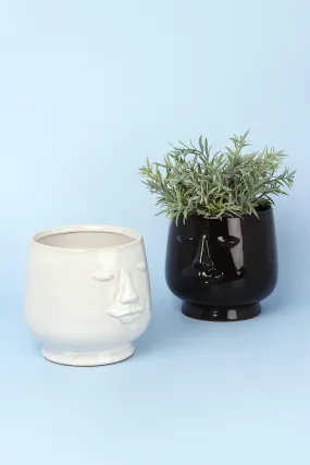 Serene Ceramic Face Planter