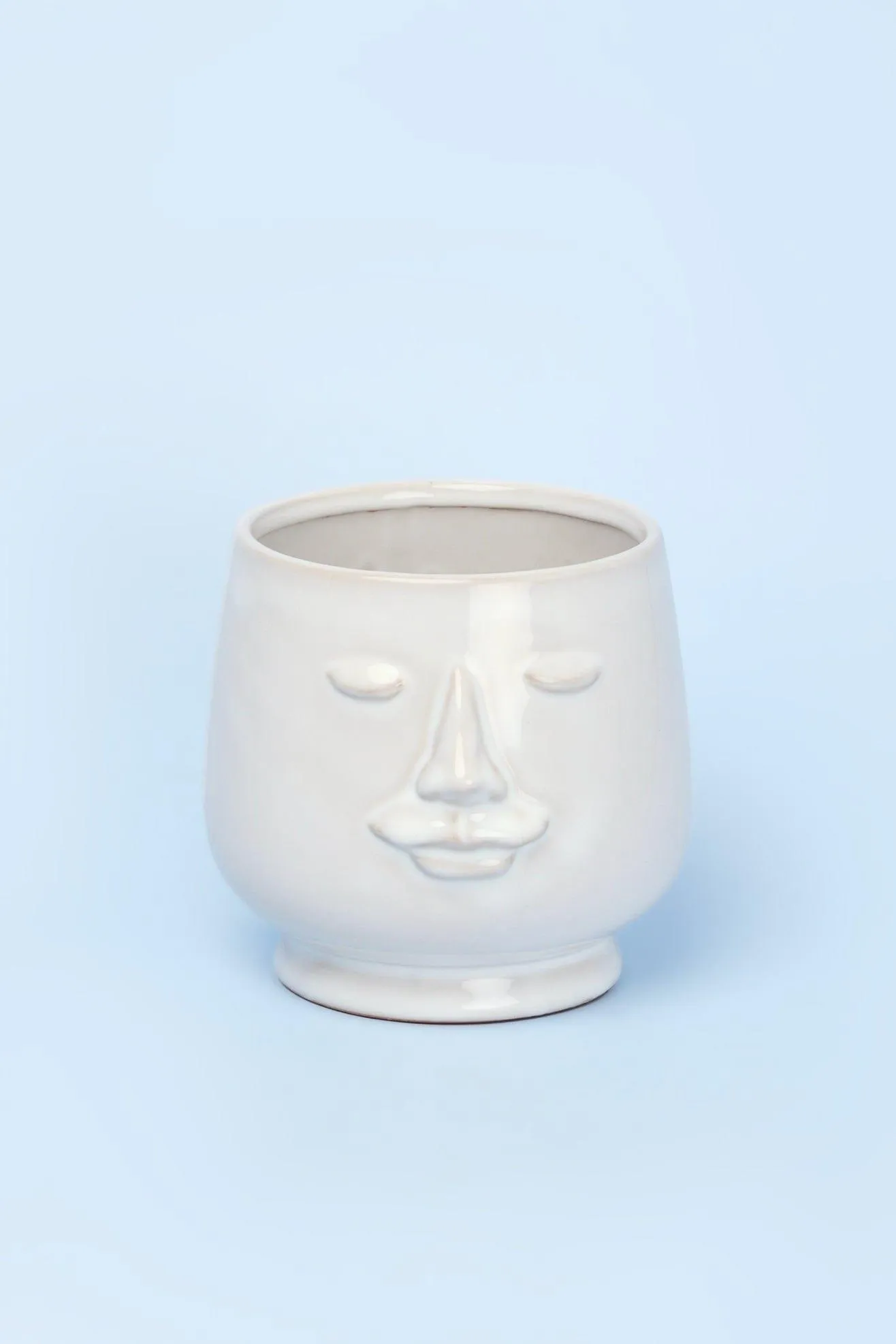 Serene Ceramic Face Planter