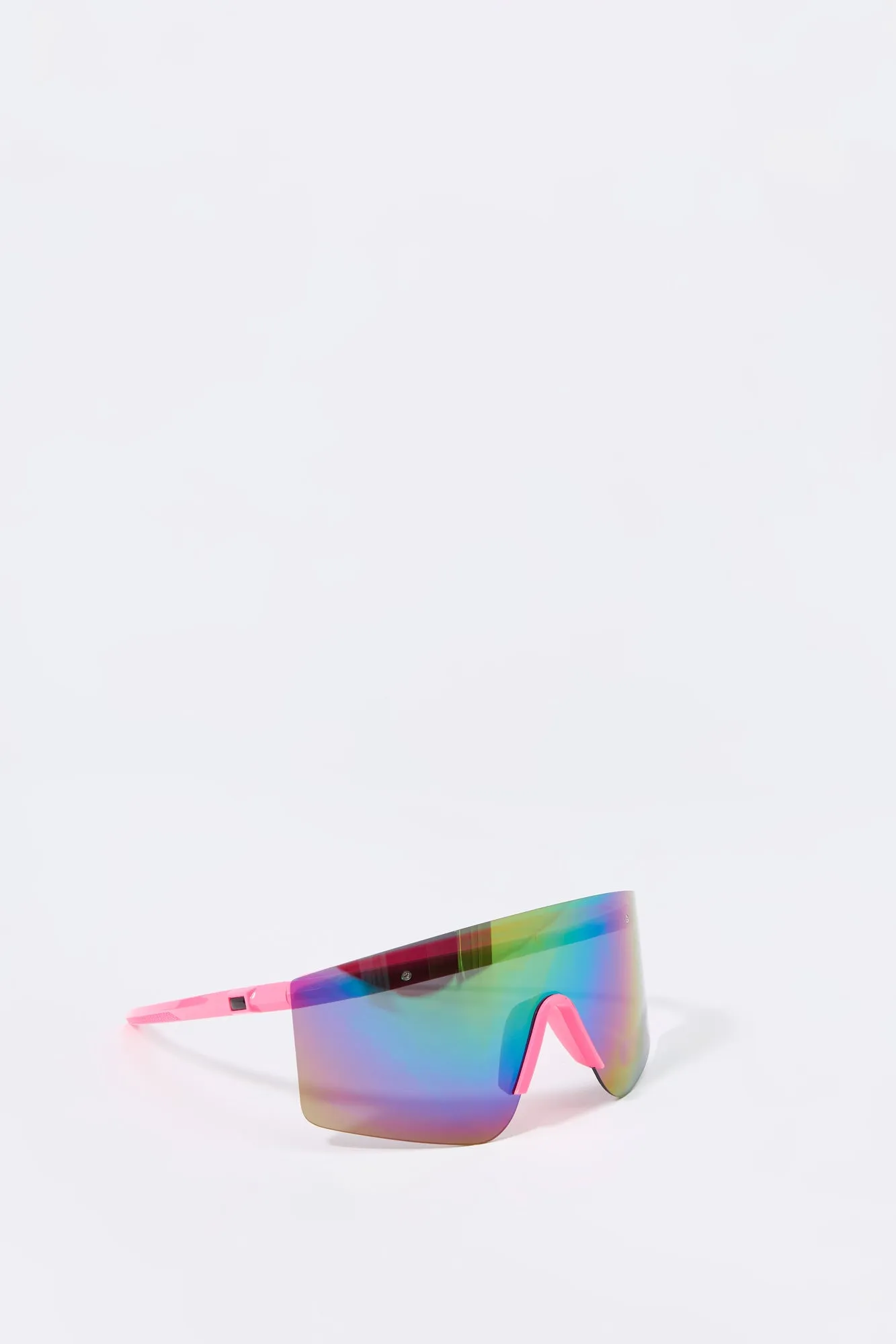 Soft Touch Rimless Shield Sunglasses