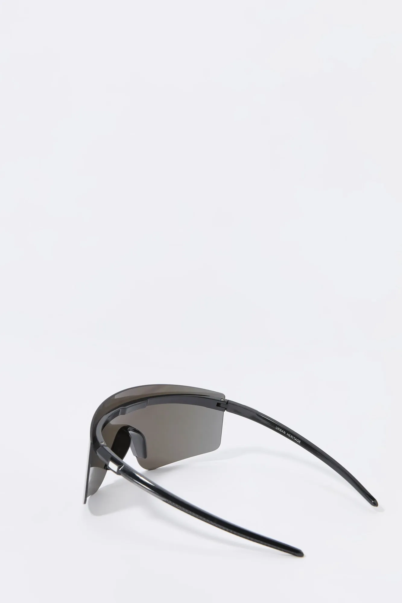 Soft Touch Rimless Shield Sunglasses