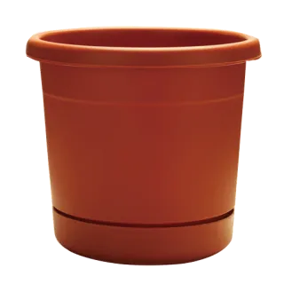 Southern Patio Dynamic Design 8″ Rolled Rim Planter, Terracotta (8", Terracotta)