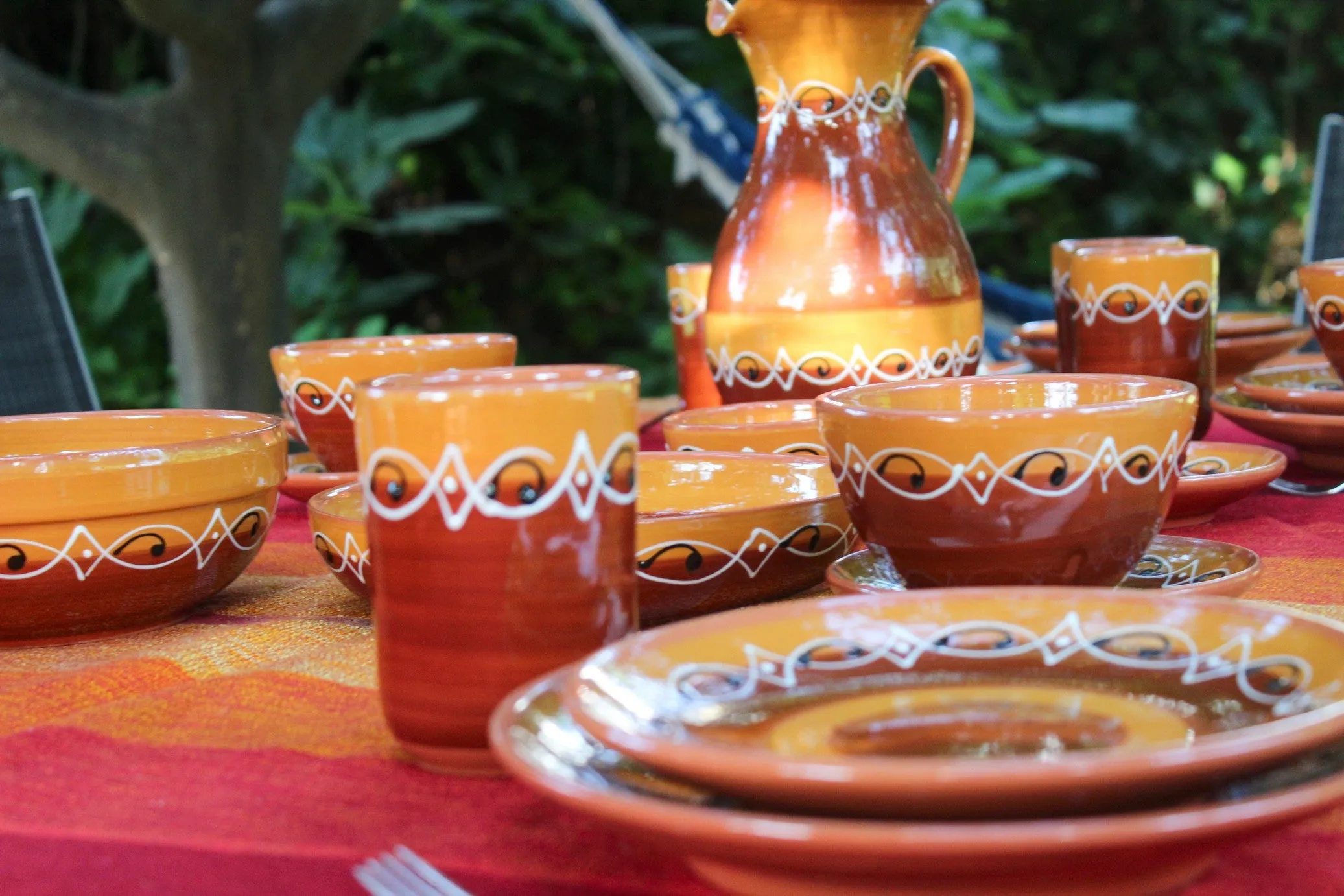 Spanish Sunset Salsa Bowl Set of 5 - Hand Painted From Spain