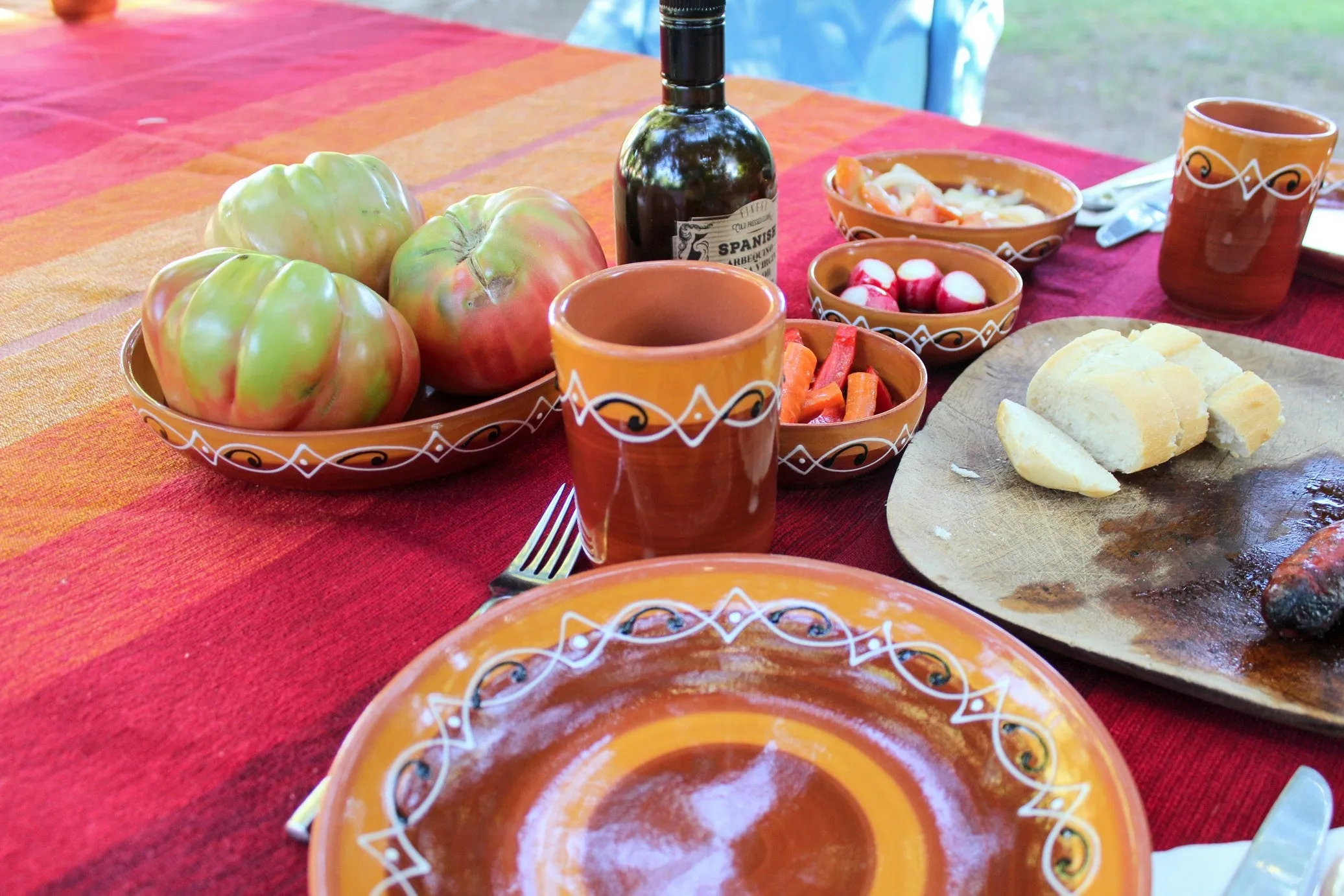 Spanish Sunset Salsa Bowl Set of 5 - Hand Painted From Spain