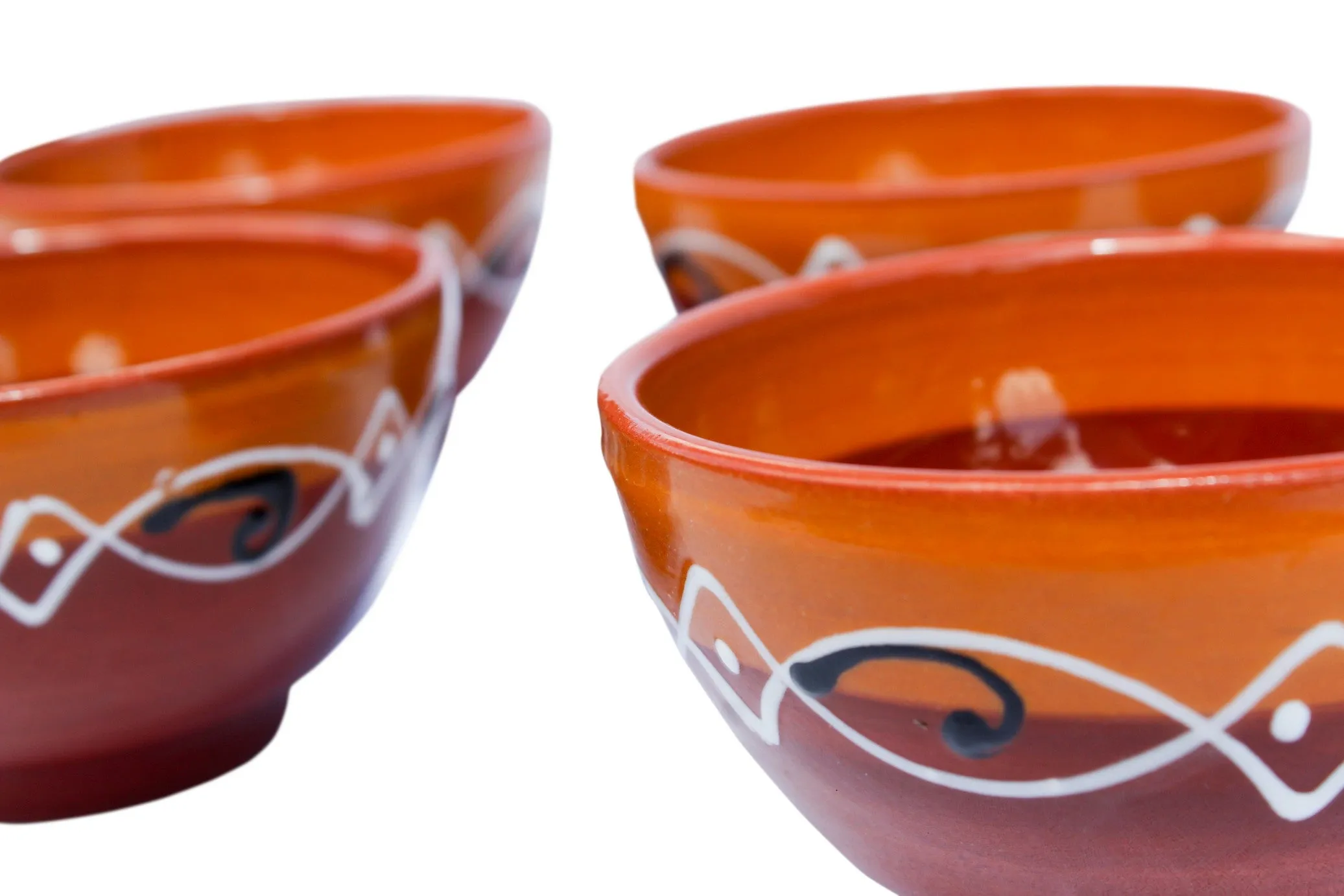 Spanish Sunset Salsa Bowl Set of 5 - Hand Painted From Spain