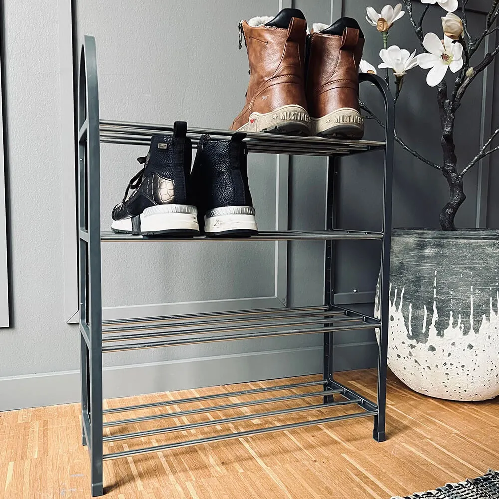 Steel Shoe Rack with 4 Shelves