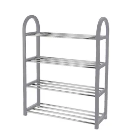 Steel Shoe Rack with 4 Shelves